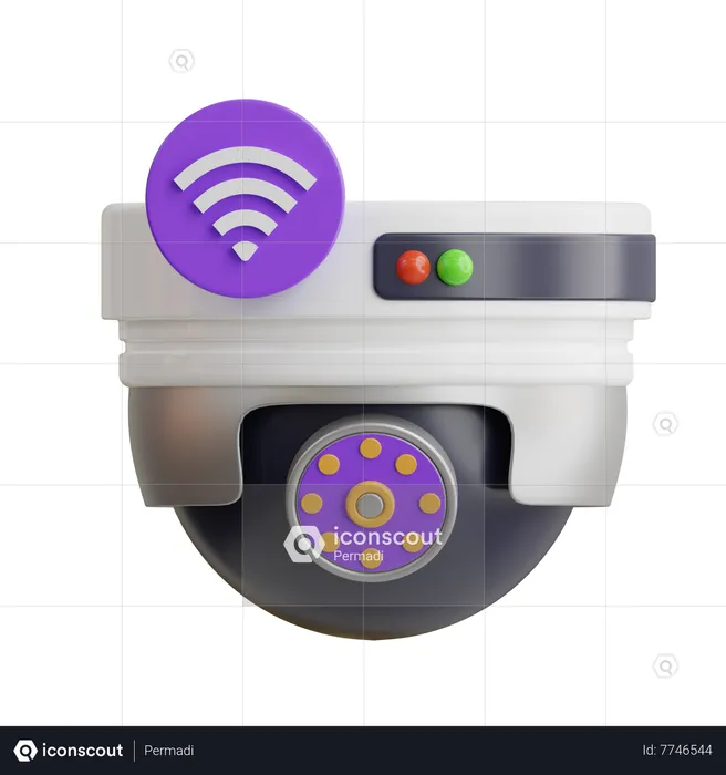 Caméra de vidéosurveillance  3D Icon