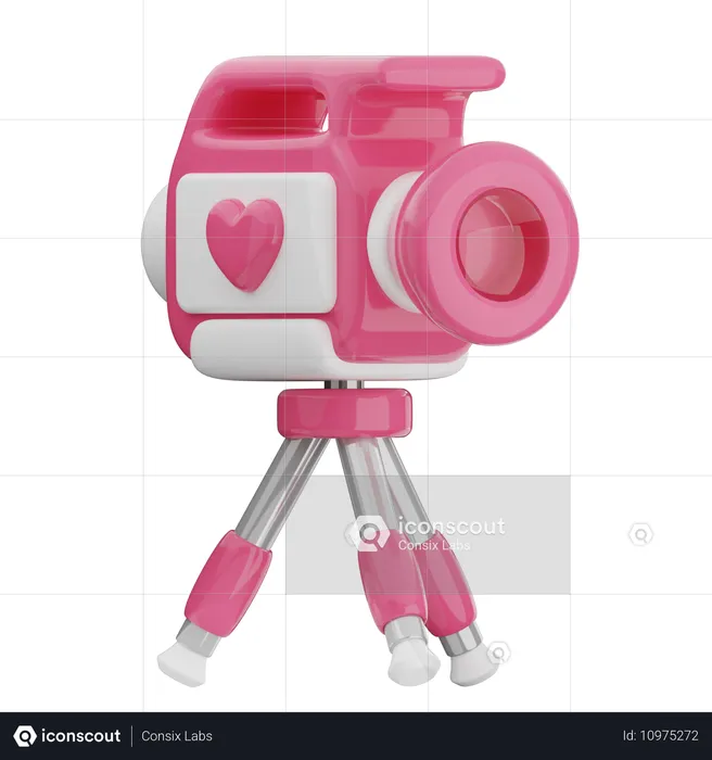 Câmera de vídeo de casamento  3D Icon