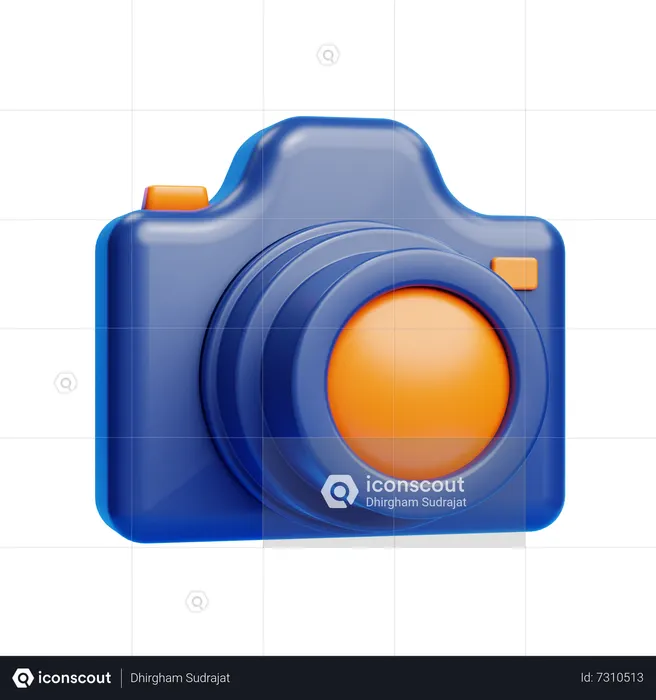Camera Digital  3D Icon