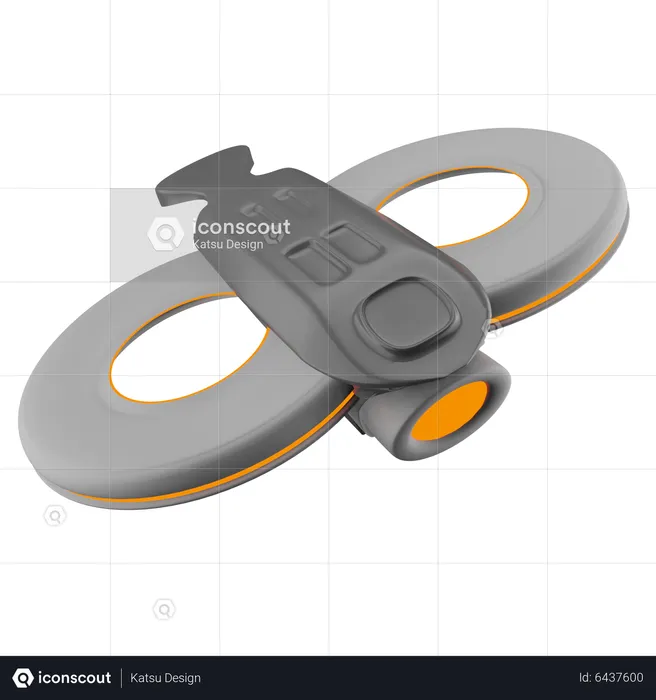 Câmera Drone  3D Icon