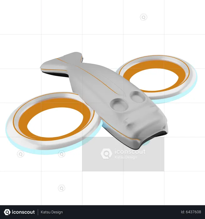 Câmera Drone  3D Icon