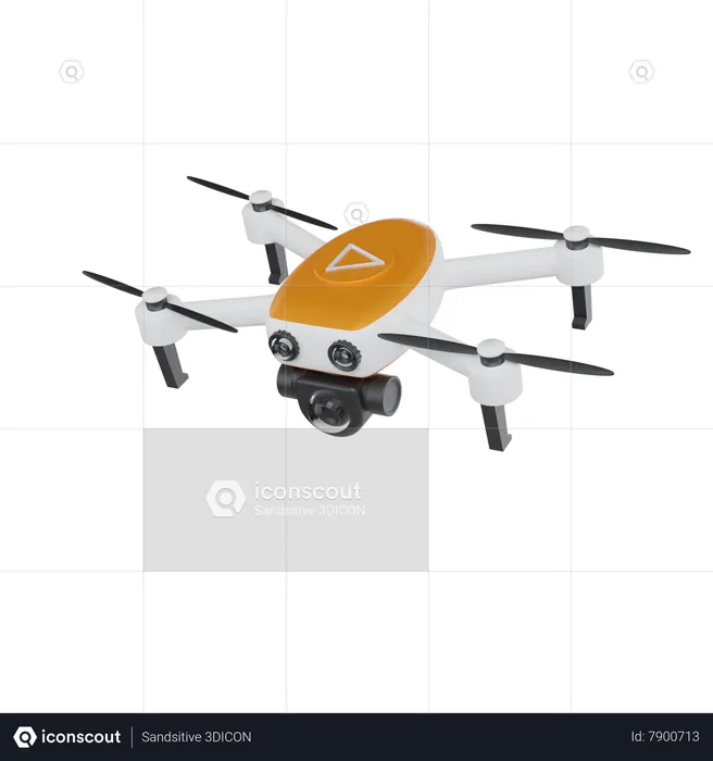 Câmera Drone  3D Icon
