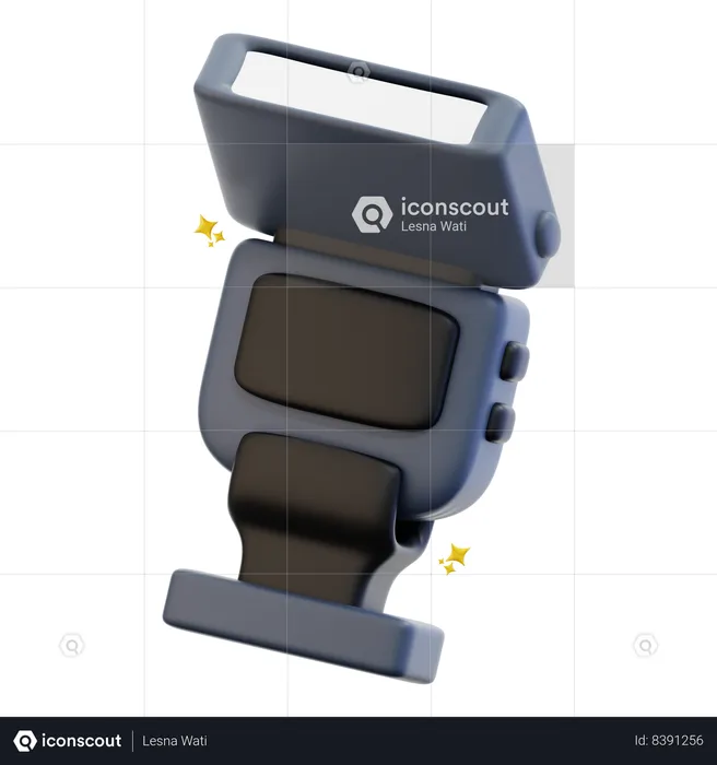 Camera Flash  3D Icon