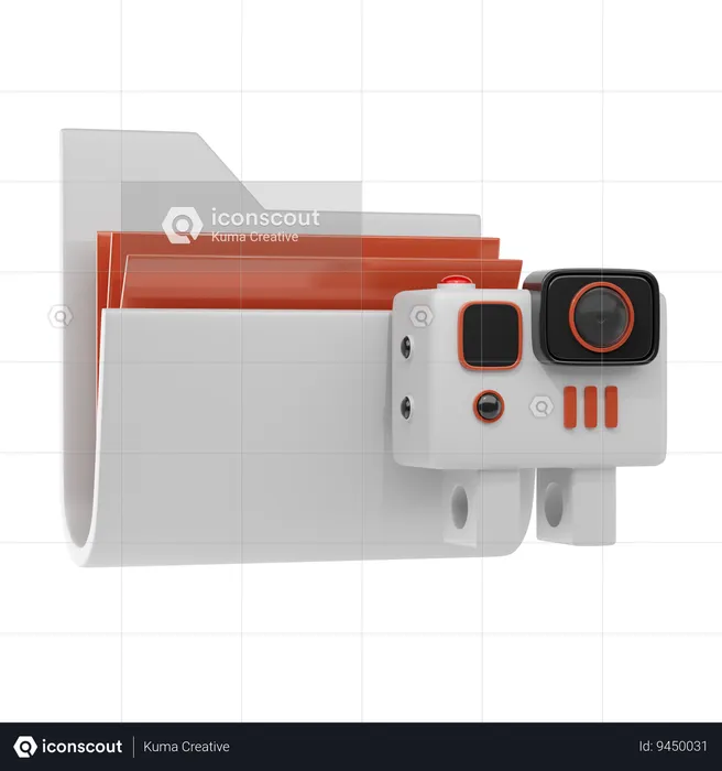 Camera Folder  3D Icon