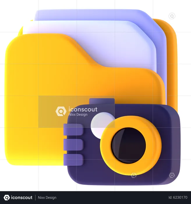 Camera Folder  3D Icon