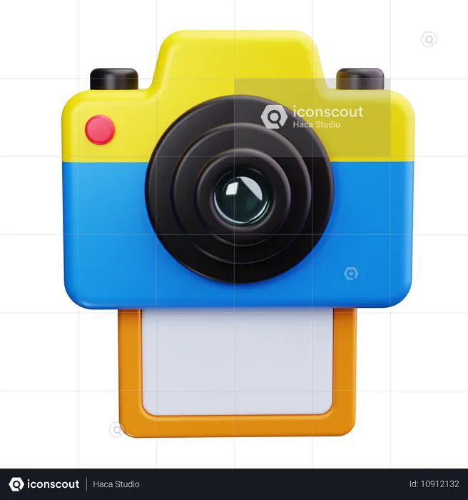 Câmera fotográfica instantânea  3D Icon