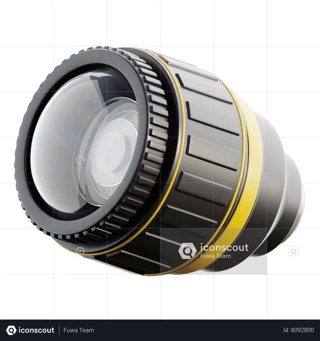 Camera Lens  3D Icon