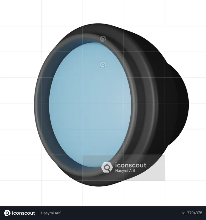 Camera Lens  3D Icon