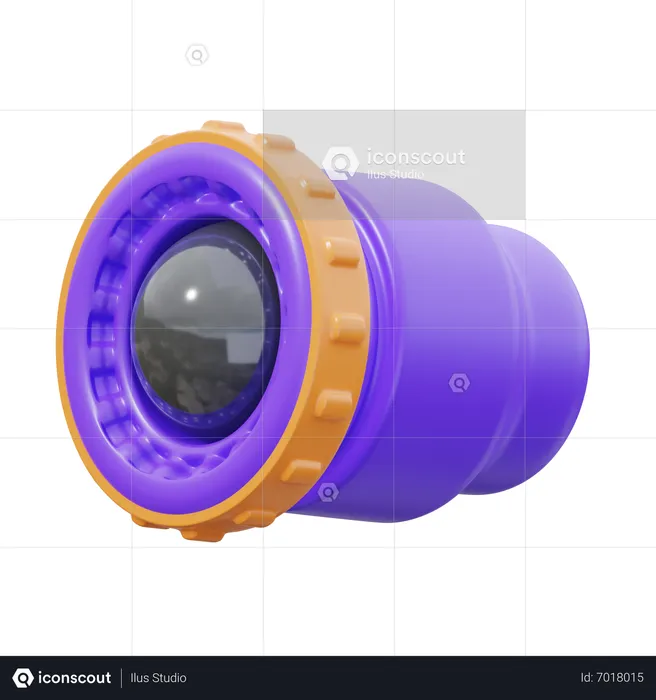 Camera Lens  3D Icon