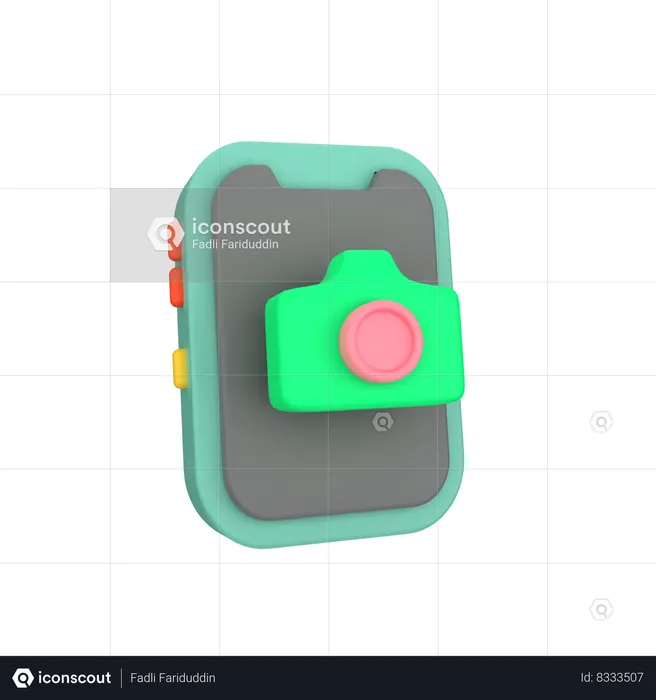 Camera Phone  3D Icon