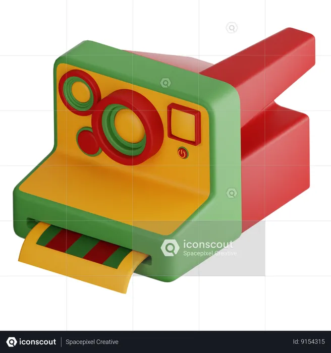 Câmera Polaroid  3D Icon