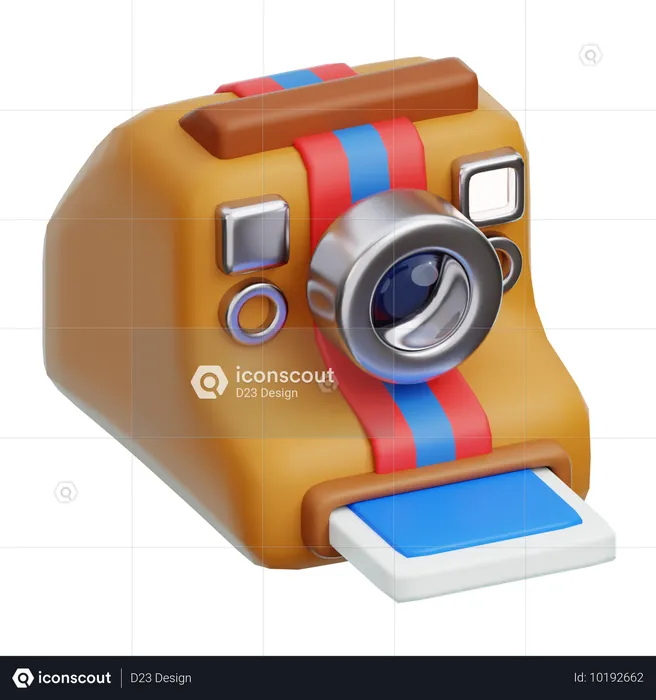 Câmera Polaroid  3D Icon