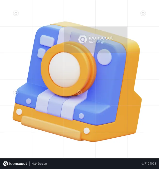 Câmera Polaroid  3D Icon