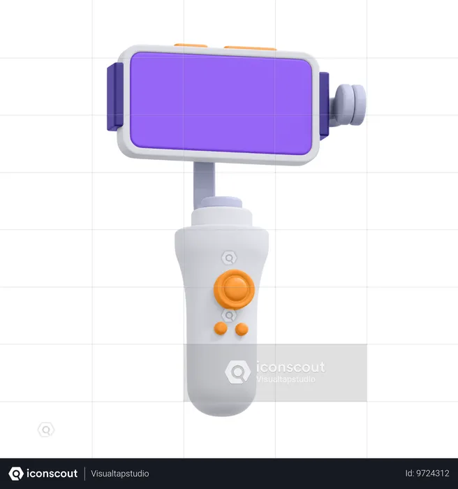 Bastão de selfie para câmera  3D Icon