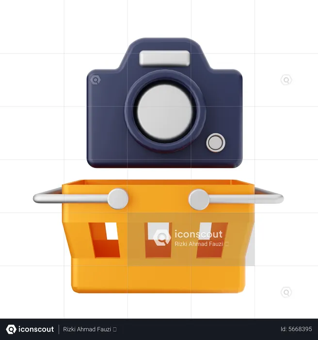 Camera Shopping  3D Icon