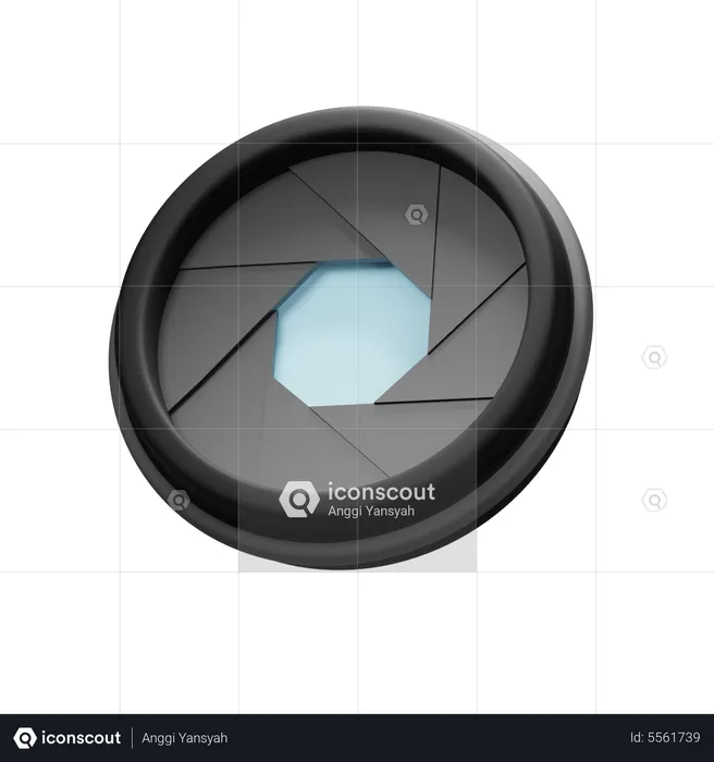 Camera Shutter  3D Icon