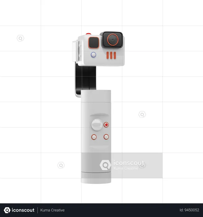 Camera With Stick  3D Icon