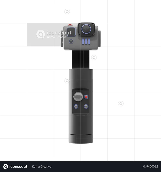 Camera With Stick  3D Icon