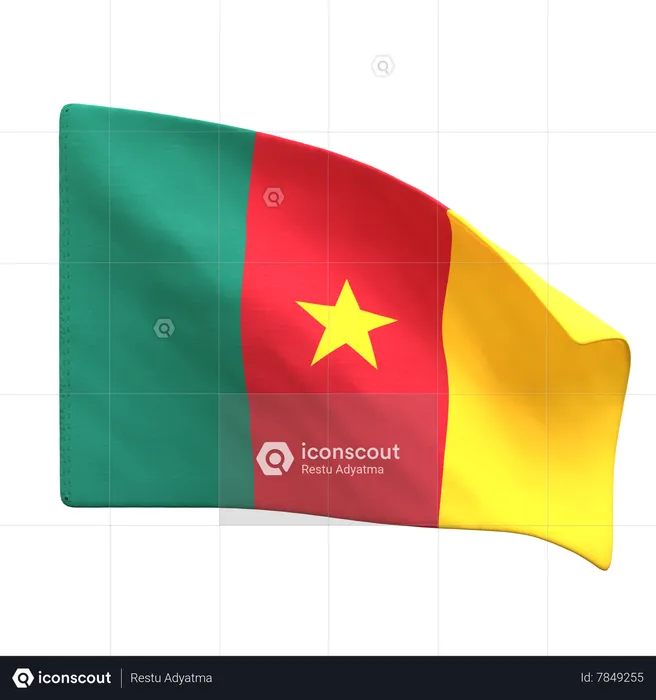 Cameron Flag Flag 3D Icon