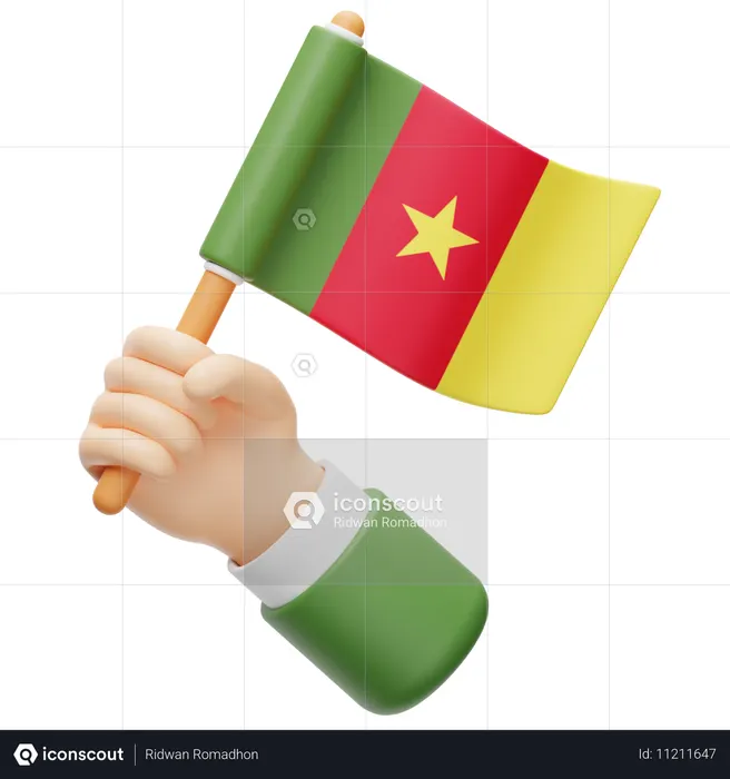 Cameroon Flag Flag 3D Icon