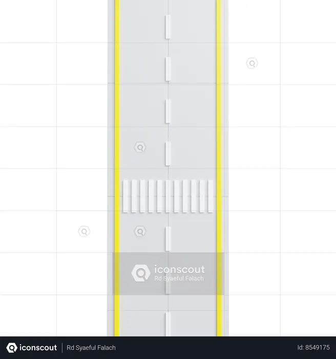 Camino concreto  3D Icon