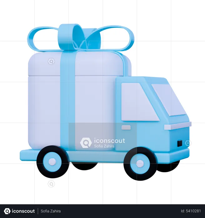 Camion cadeau  3D Icon