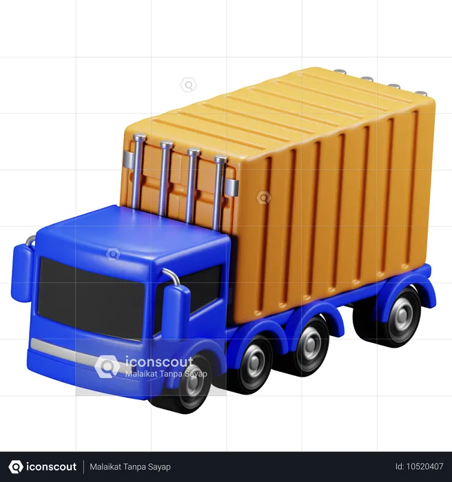 Camion porte-conteneurs  3D Icon