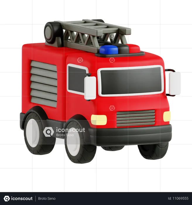 Camión de bomberos  3D Icon