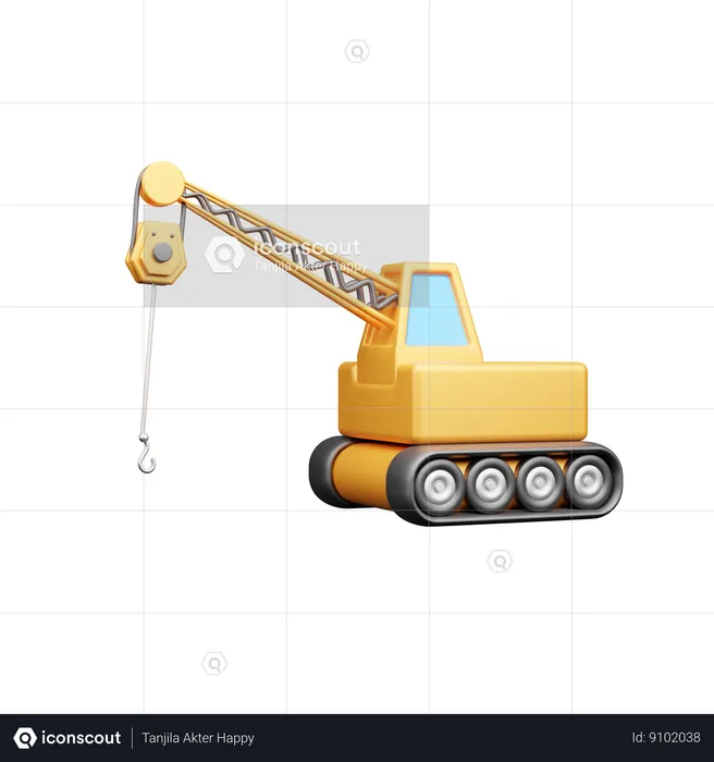 Camion de construction  3D Icon