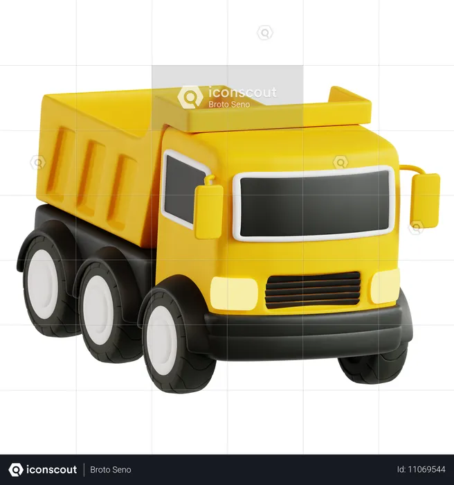 Camion de construction  3D Icon