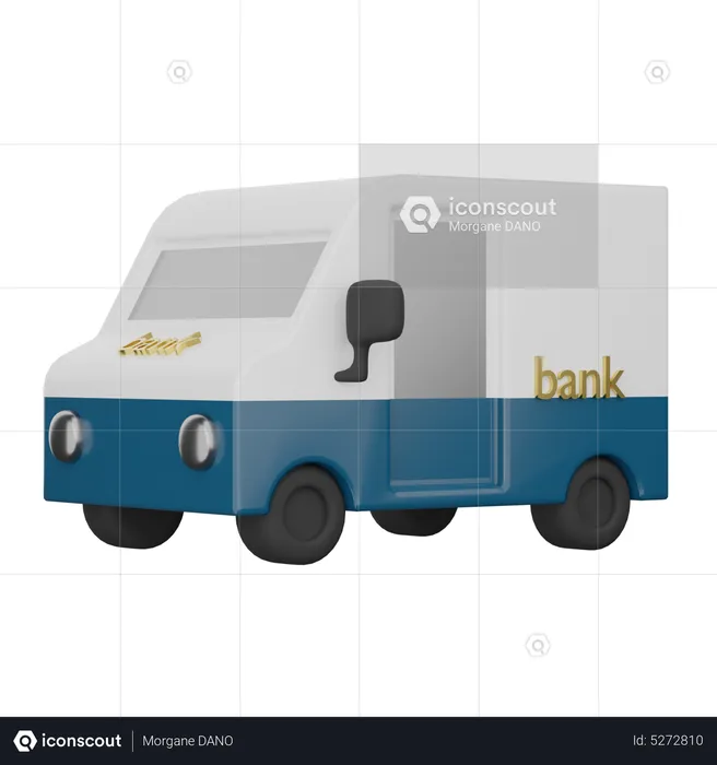 Camión de dinero  3D Icon