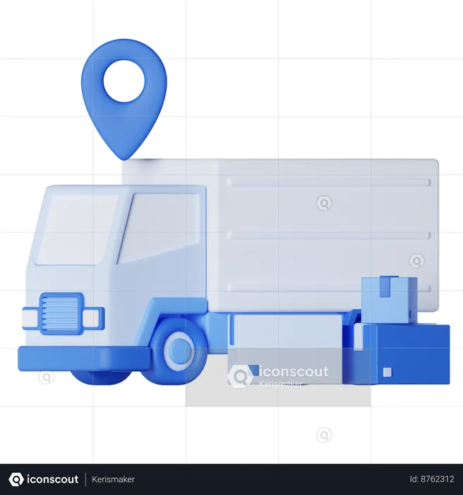 Camion de livraison  3D Icon