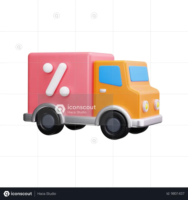 Camion de livraison  3D Icon