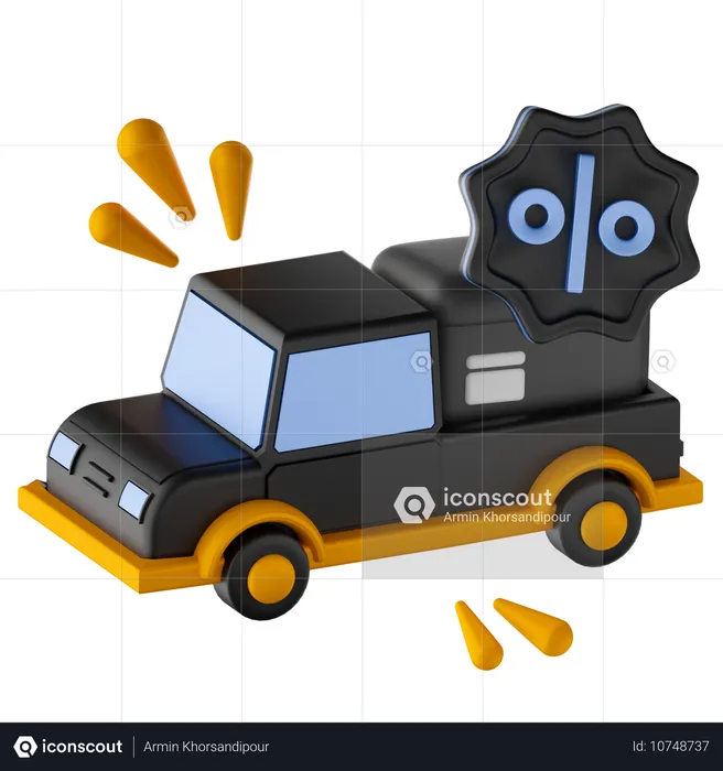 Camion de livraison  3D Icon