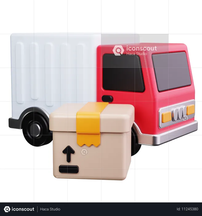 Camion de livraison  3D Icon