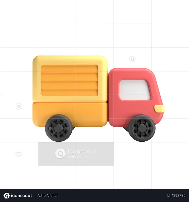 Camion de livraison  3D Illustration