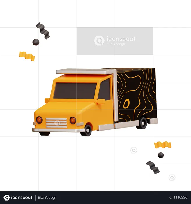 Camion de livraison  3D Illustration