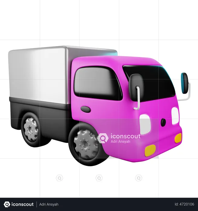 Camion de livraison  3D Illustration