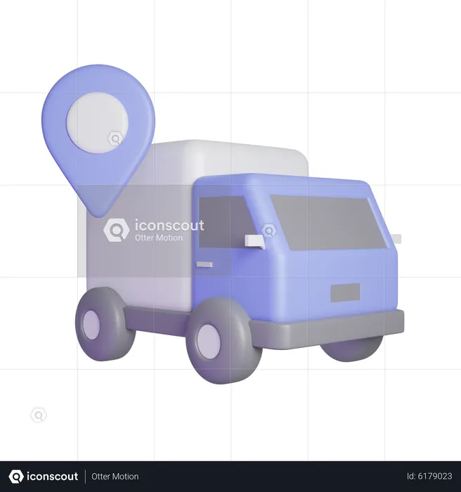 Camion de livraison  3D Icon