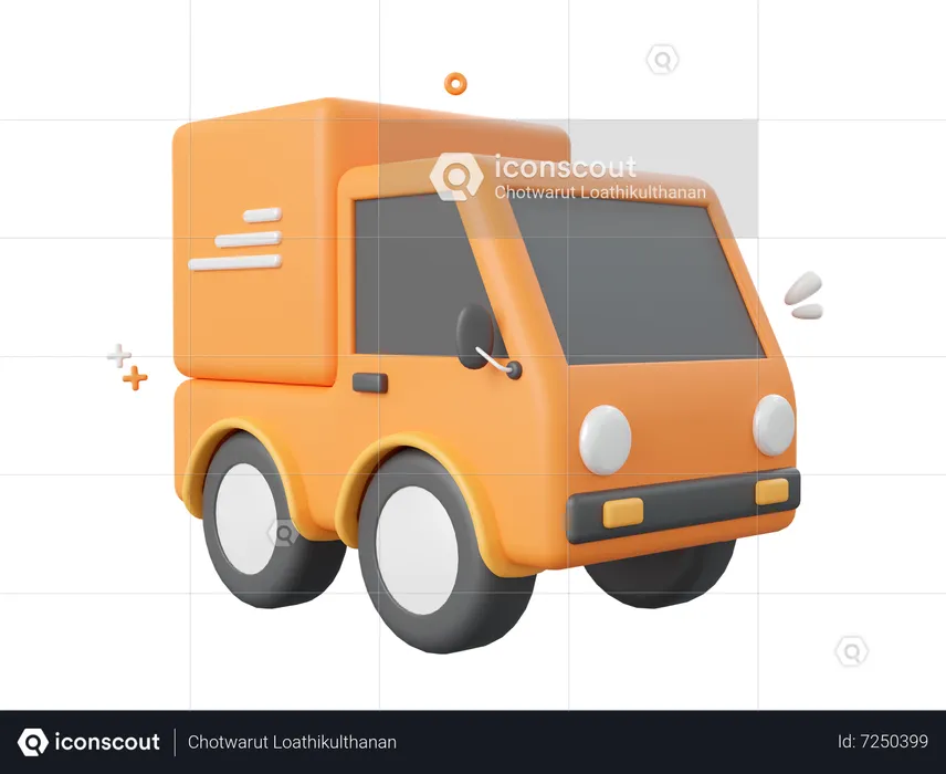 Camion de livraison  3D Icon