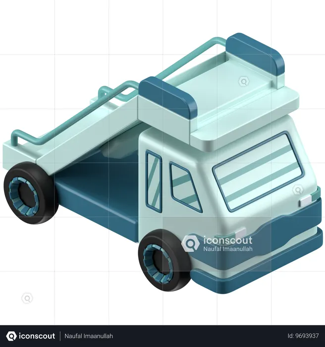 Camion d'escalier  3D Icon