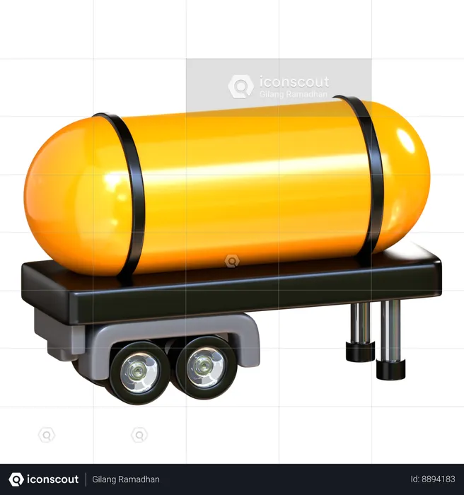 Camion pétrolier  3D Icon