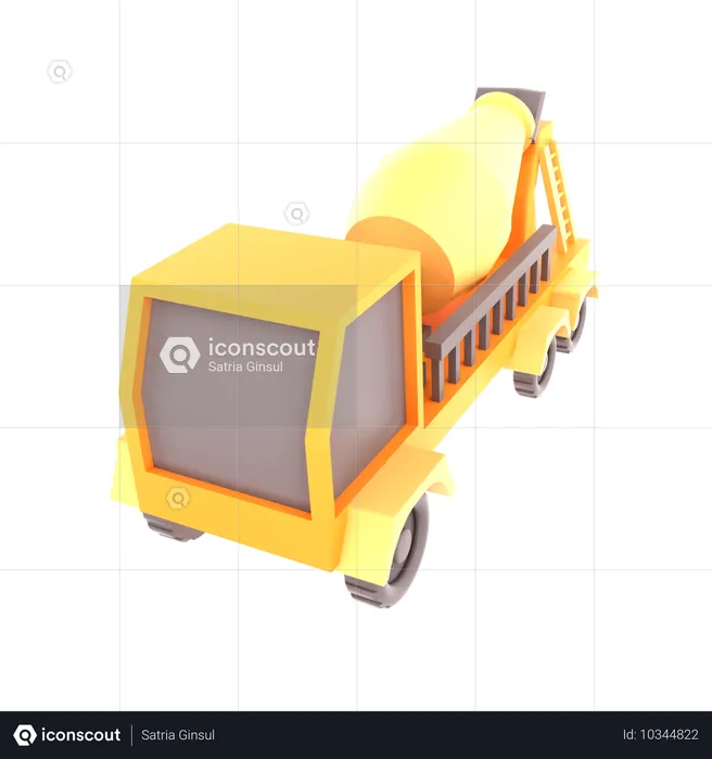 Camion malaxeur  3D Icon