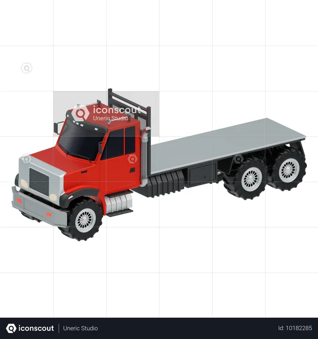 Camion à plateau  3D Icon