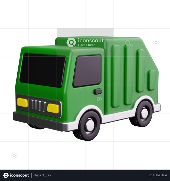 Camion à ordures  3D Icon