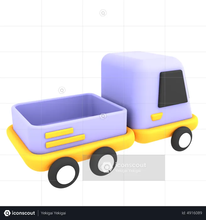 Camioneta  3D Icon