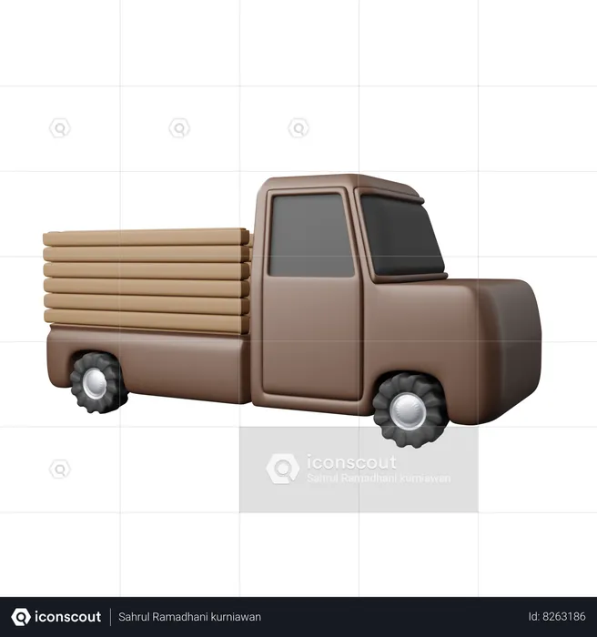 Camions de transport de récolte  3D Icon