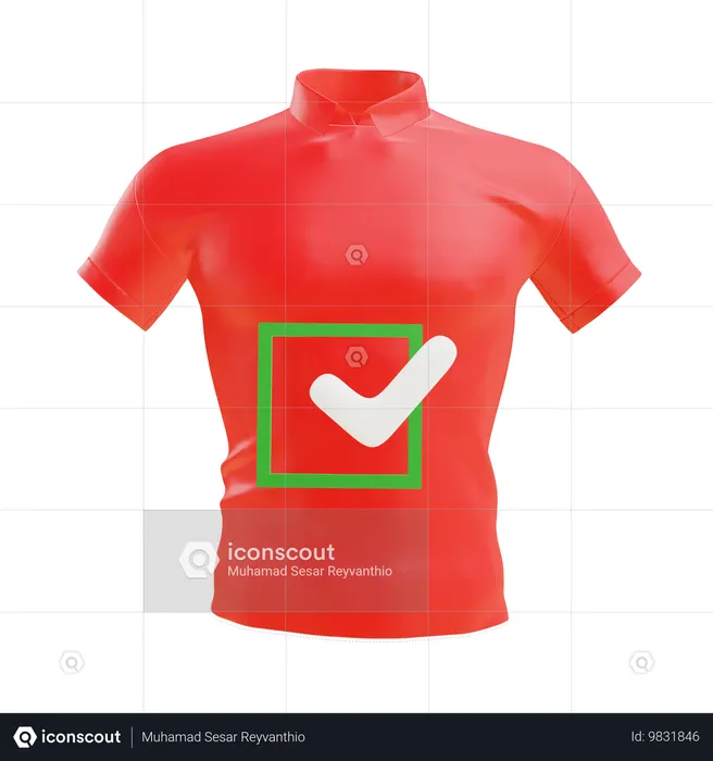 Camisa de candidato  3D Icon