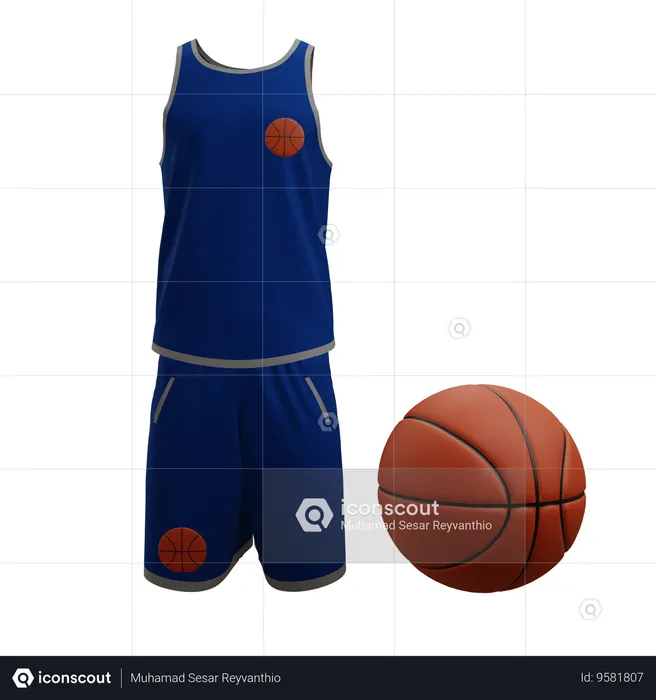 Camisa de basquete  3D Icon