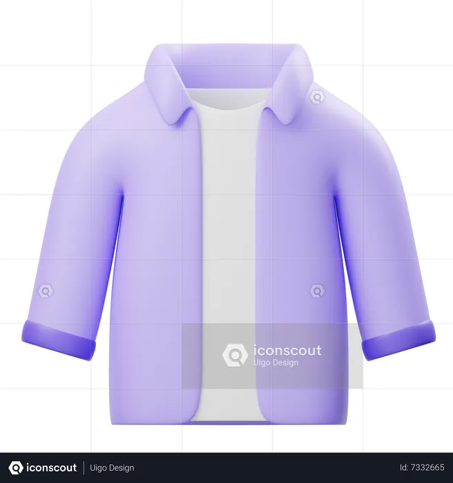 Camisa de manga larga  3D Icon